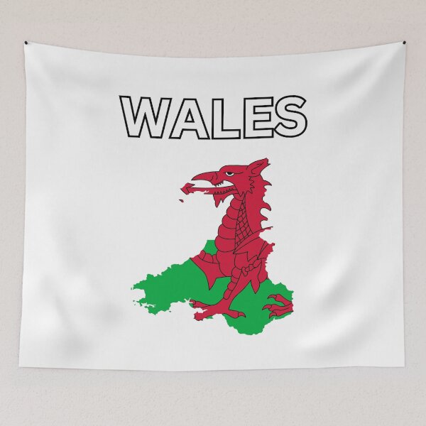 Item preview, Wales Flag Map Design designed and sold by atomstartup.