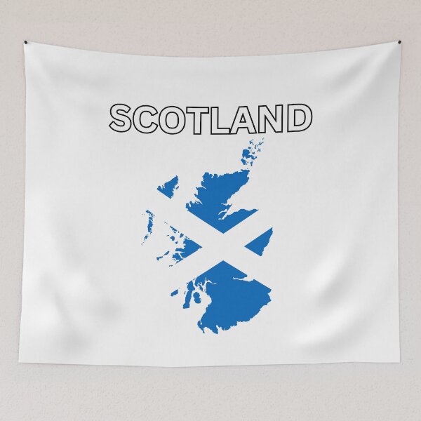 Item preview, Scotland Flag Map Design designed and sold by atomstartup.