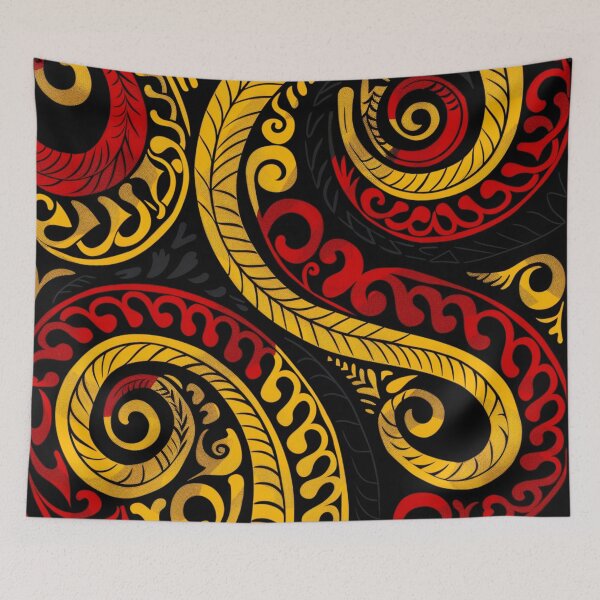 Item preview, New Zealand Paua Māori Pattern Koru Design 353 designed and sold by GrinGalore.