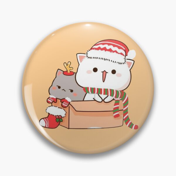 Item preview, Mochi And Milk Christmas - Sugar And Peach Goma Couple 2026 designed and sold by BrightStreets.