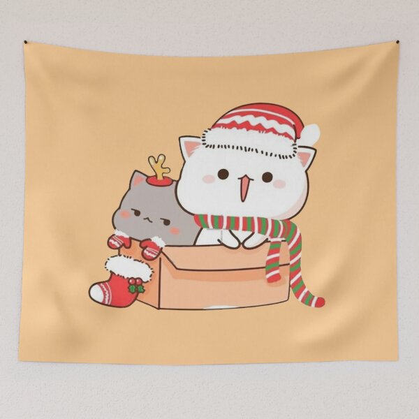 Item preview, Mochi And Milk Christmas - Sugar And Peach Goma Couple 2026 designed and sold by BrightStreets.