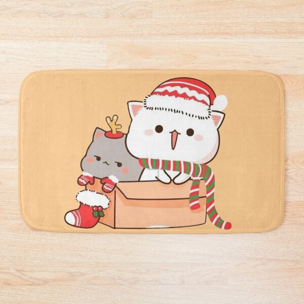 Item preview, Mochi And Milk Christmas - Sugar And Peach Goma Couple 2026 designed and sold by BrightStreets.