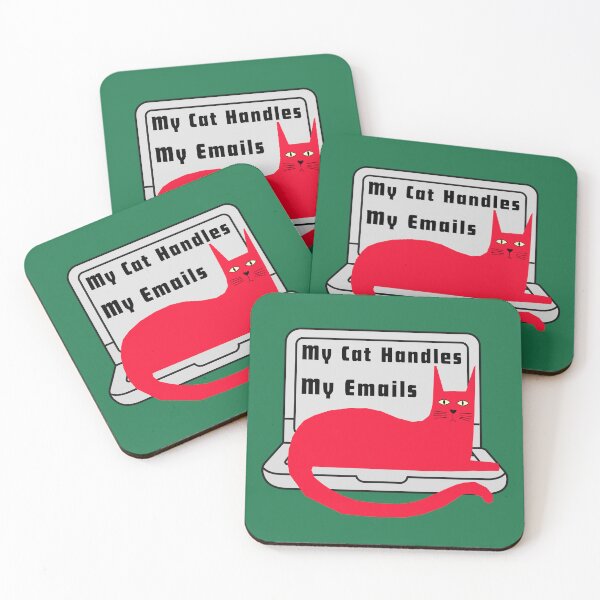 Item preview, My Cat Handles My Emails – Funny Cat Lover Design designed and sold by TheBeeKindSpace.