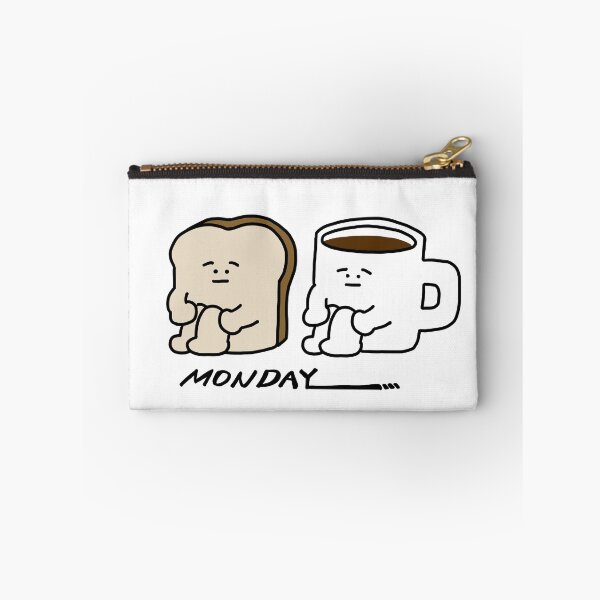 Item preview, bread guy and coffee cup guy on Monday designed and sold by superbaechoo.