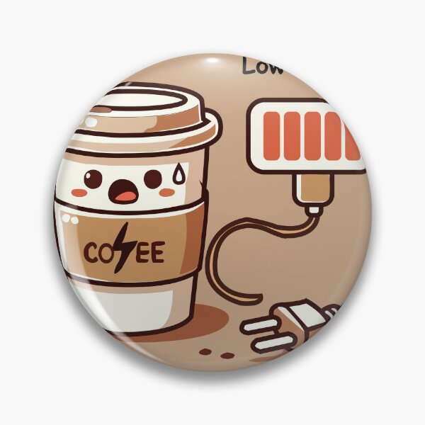 Item preview, Low Battery, Need Coffee designed and sold by Illustrator Bhaiya.