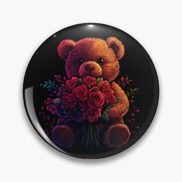 Item preview, Bear holding a rose designed and sold by FluffyGallery.