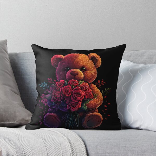 Item preview, Bear holding a rose designed and sold by FluffyGallery.