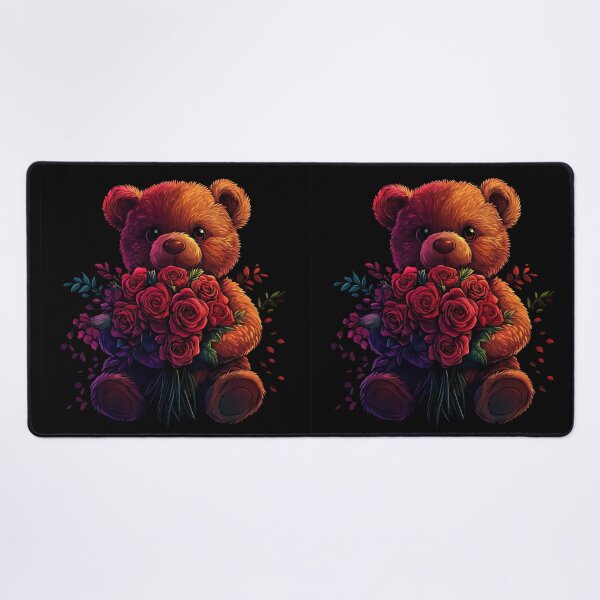 Item preview, Bear holding a rose designed and sold by FluffyGallery.