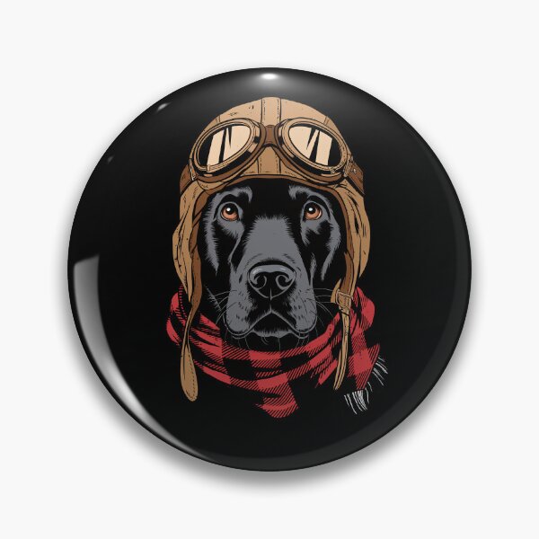 Item preview, Cute Black Labrador Pilot Aircraft Aviator Dog Mom Dad Kids designed and sold by rafaeltto.