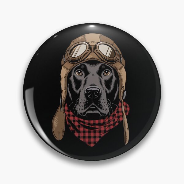 Item preview, Cute Black Labrador Pilot Aircraft Aviator Dog Mom Dad Kids designed and sold by rafaeltto.