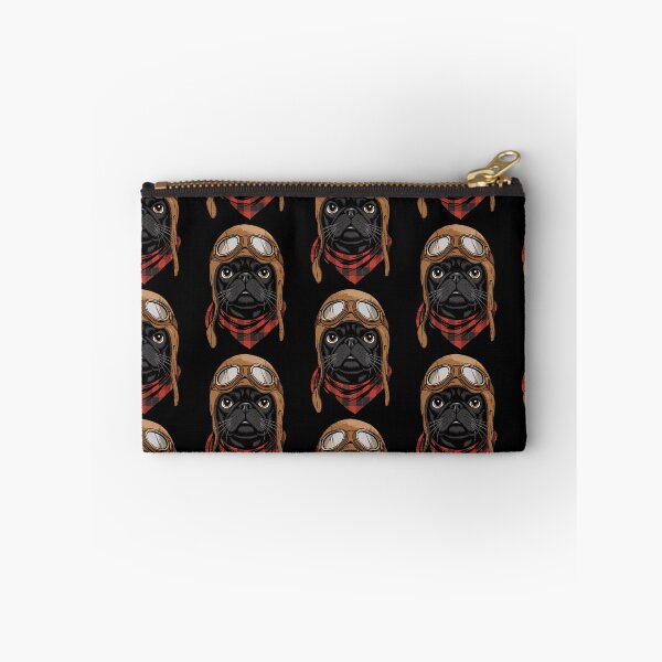 Item preview, Cute Black Pug Pilot Aircraft Aviator Dog Mom Dad Kids designed and sold by rafaeltto.