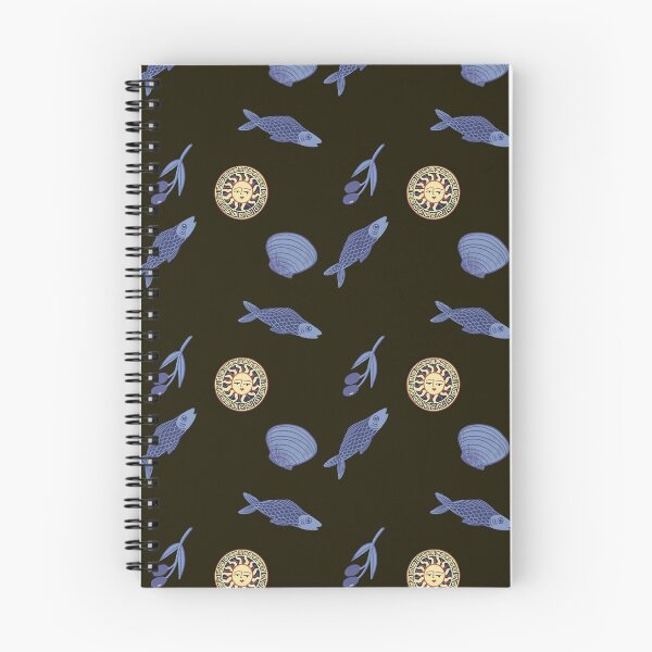 Item preview, Mediterranean midnight blue Dream Pattern – coffee  Sun, Sea, and Olive Aesthetic - Illustration Jemma Jamie Skidmore  designed and sold by Jemma Jamie Skidmore.