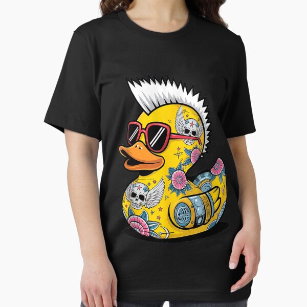 Item preview, Punk Duck Ducks Punk Rocker Funny Costume for Men Boy T-Shirt - Punk Duck Rubber-Duck Punk Rocker Duckling Costume designed and sold by MangaMannia.
