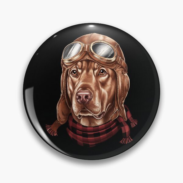 Item preview, Chocolate Labrador Pilot Aircraft Aviator Dog Mom Dad Kids designed and sold by rafaeltto.