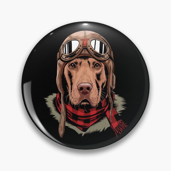 Item preview, Chocolate Labrador Pilot Aircraft Aviator Dog Mom Dad Kids designed and sold by rafaeltto.