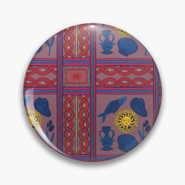 Item preview, Mediterranean midnight blue Dream Pattern – coffee  Sun, Sea, and Olive Aesthetic - Illustration Jemma Jamie Skidmore  designed and sold by Jemma Jamie Skidmore.