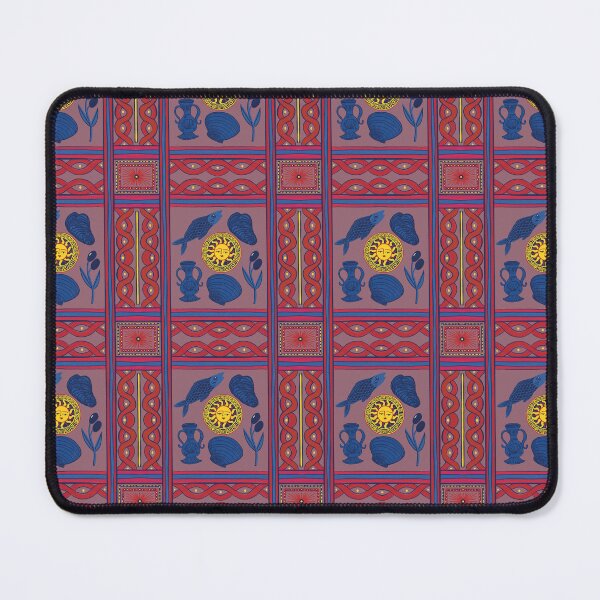 Item preview, Mediterranean midnight blue Dream Pattern – coffee  Sun, Sea, and Olive Aesthetic - Illustration Jemma Jamie Skidmore  designed and sold by Jemma Jamie Skidmore.