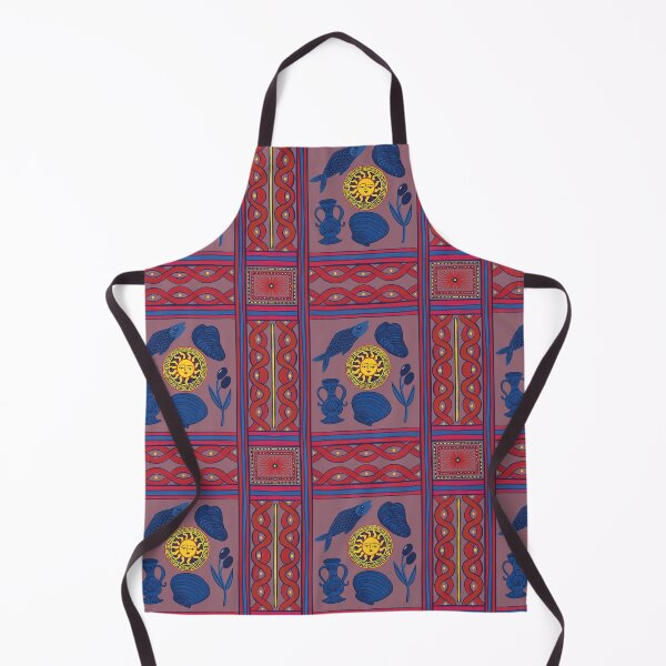 Item preview, Mediterranean midnight blue Dream Pattern – coffee Sun, Sea, and Olive Aesthetic - Illustration Jemma Jamie Skidmore designed and sold by Jemma Jamie Skidmore.