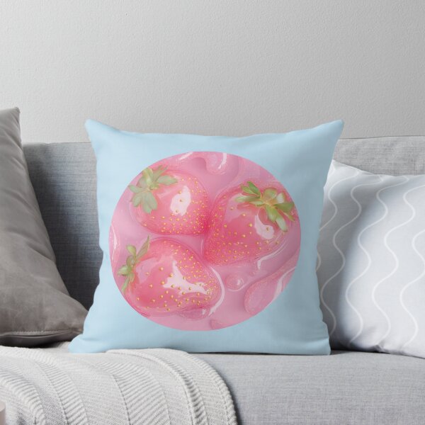 Item preview, Glossy Pink Strawberries - Dreamy Aesthetic designed and sold by mallardpark.