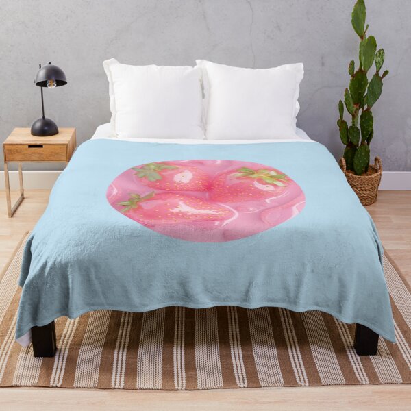 Item preview, Glossy Pink Strawberries - Dreamy Aesthetic designed and sold by mallardpark.
