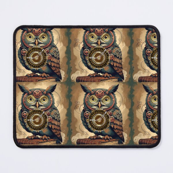 Item preview, Steampunk owl with clock and gears designed and sold by VidyoeDesigns67.