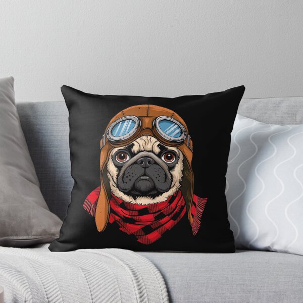 Item preview, Cute Pug Pilot Aircraft Aviator Dog Mom Dad Kids designed and sold by rafaeltto.