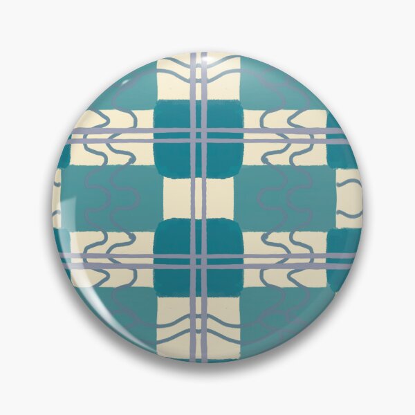Item preview, Abstract Teal Plaid Pattern - Modern Geometric Watercolor Design - Trendy Hand-Drawn Grid Art - Stylish Blue Green Checkered Print Illustration Jemma Jamie Skidmore  designed and sold by Jemma Jamie Skidmore.