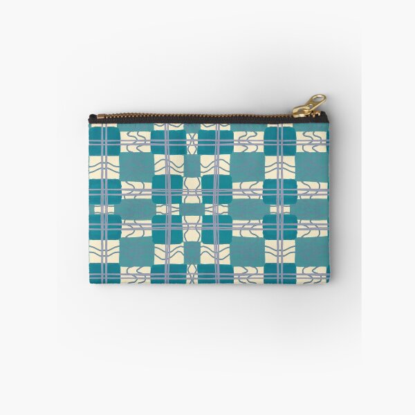 Item preview, Abstract Teal Plaid Pattern - Modern Geometric Watercolor Design - Trendy Hand-Drawn Grid Art - Stylish Blue Green Checkered Print Illustration Jemma Jamie Skidmore  designed and sold by Jemma Jamie Skidmore.