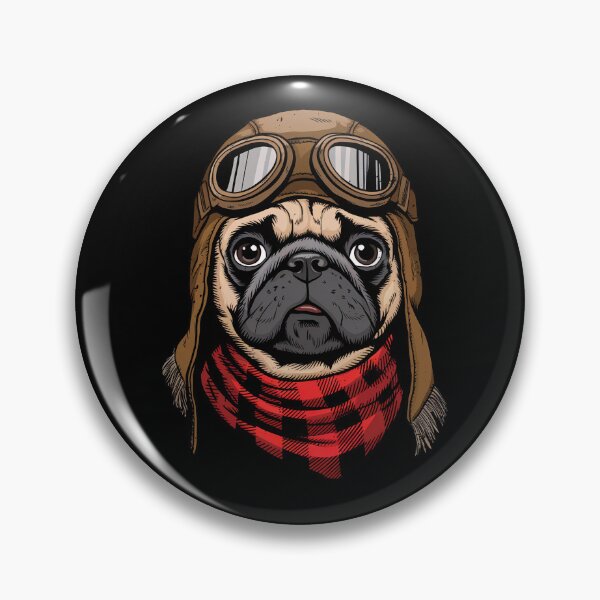 Item preview, Cute Pug Pilot Aircraft Aviator Dog Mom Dad Kids designed and sold by rafaeltto.