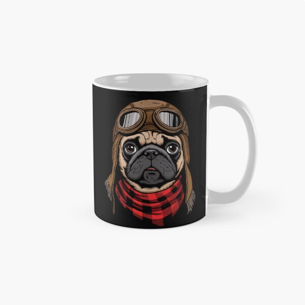 Item preview, Cute Pug Pilot Aircraft Aviator Dog Mom Dad Kids designed and sold by rafaeltto.