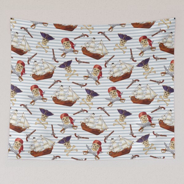 Item preview, cool pattern with pirates designed and sold by Mauswohn.