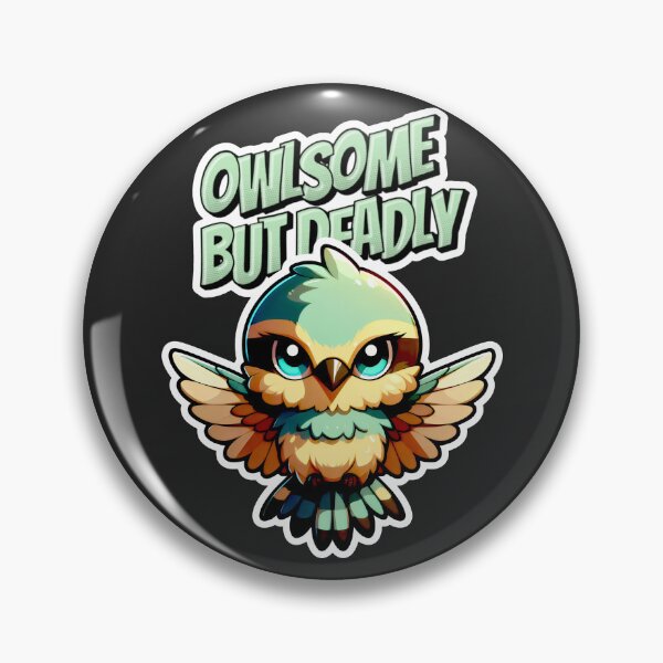 Item preview, Owlsome But Deadly Green Wings Fierce Gaze designed and sold by SplashTastic.