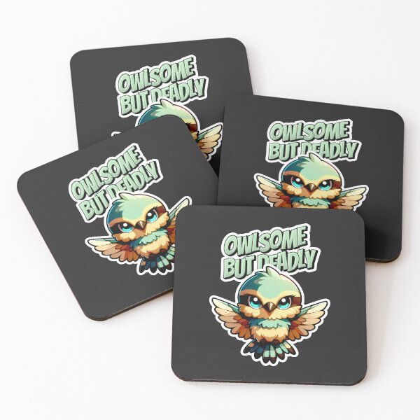 Item preview, Owlsome But Deadly Green Wings Fierce Gaze designed and sold by SplashTastic.