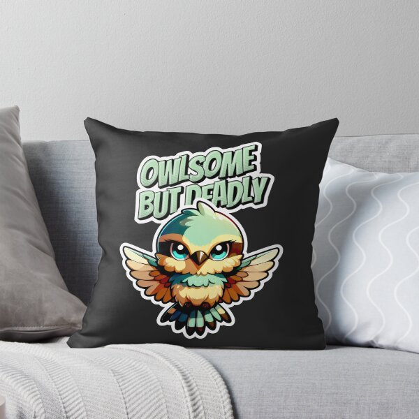 Item preview, Owlsome But Deadly Green Wings Fierce Gaze designed and sold by SplashTastic.