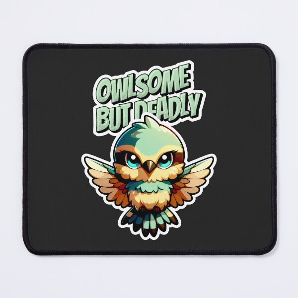 Item preview, Owlsome But Deadly Green Wings Fierce Gaze designed and sold by SplashTastic.