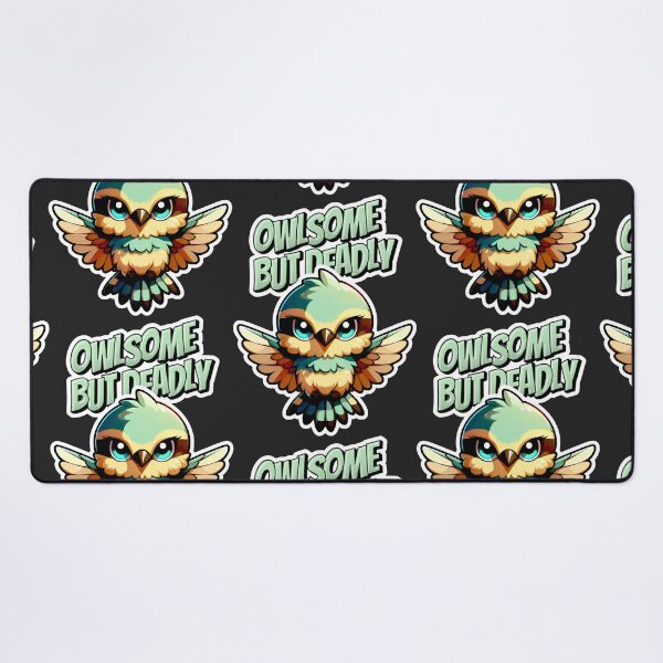 Item preview, Owlsome But Deadly Green Wings Fierce Gaze designed and sold by SplashTastic.