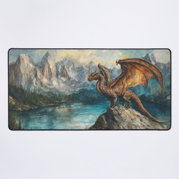 Item preview, Elder Dragon Lake Mountains designed and sold by GrinGalore.