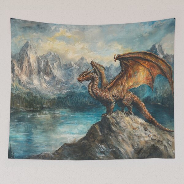 Item preview, Elder Dragon Lake Mountains designed and sold by GrinGalore.
