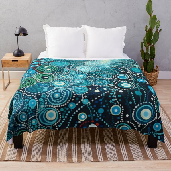 Item preview, Aboriginal Inspired Dot Art - Frosty Imagination designed and sold by GrinGalore.