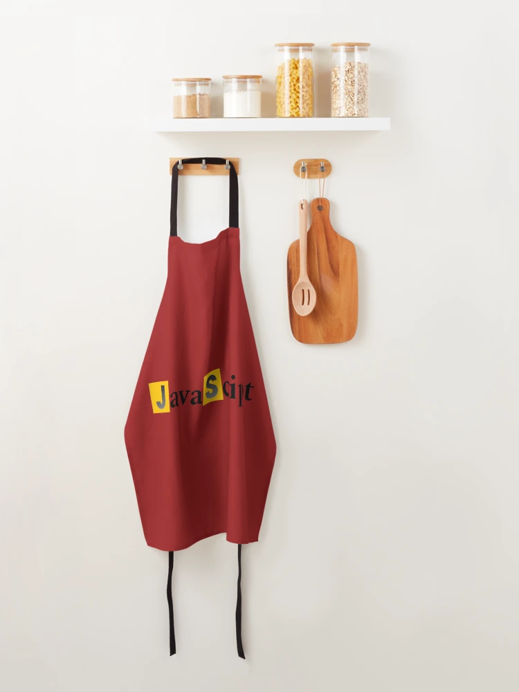 Thumbnail 4 of 6, Apron, JavaScript the word ! designed and sold by Rocklights.