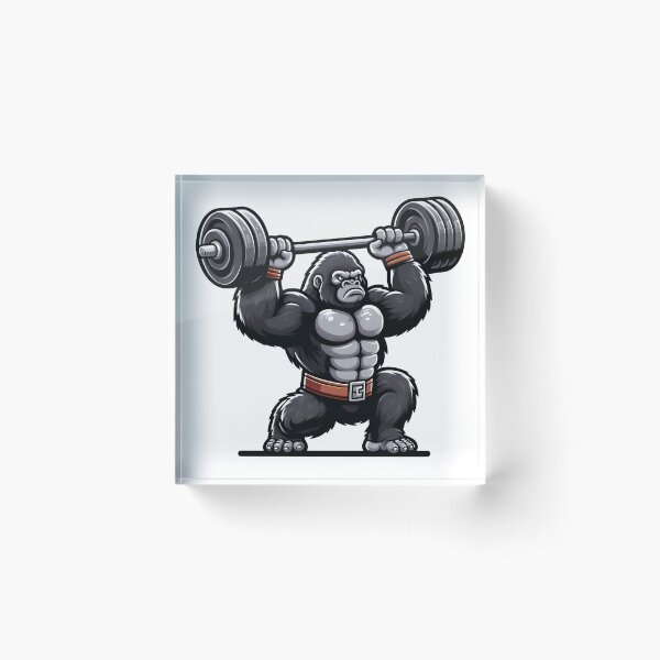 Item preview, Beast Mode Gorilla – Powerlifting Strength  designed and sold by Apex-Ape.