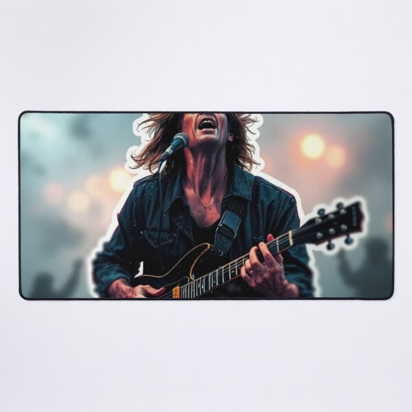 Item preview, Passionate Rock Singer with Electric Guitar designed and sold by InkspiredCreation.