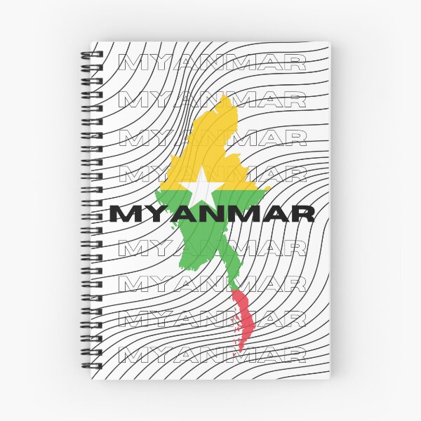 Item preview, Flag Map of Myanmar designed and sold by nyblydd.