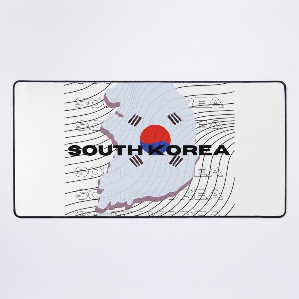 Item preview, Flag Map of South Korea designed and sold by nyblydd.