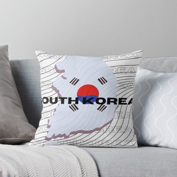Item preview, Flag Map of South Korea designed and sold by nyblydd.