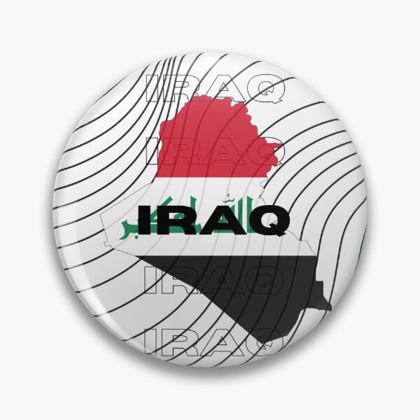 Item preview, Flag Map of Iraq designed and sold by nyblydd.