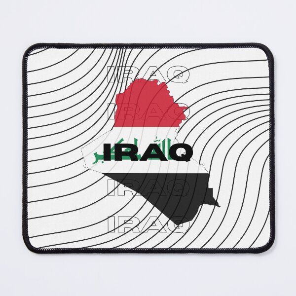 Item preview, Flag Map of Iraq designed and sold by nyblydd.