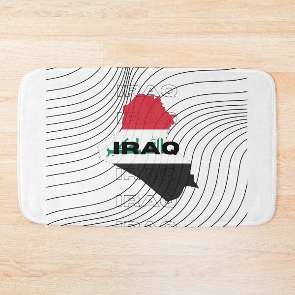 Item preview, Flag Map of Iraq designed and sold by nyblydd.