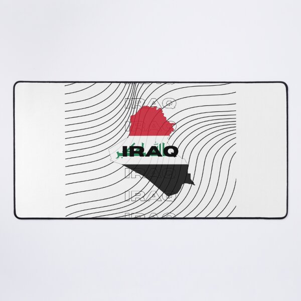 Item preview, Flag Map of Iraq designed and sold by nyblydd.