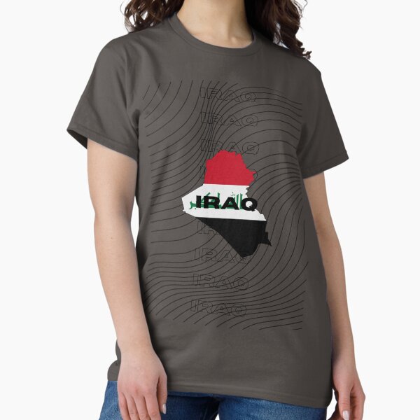Item preview, Flag Map of Iraq designed and sold by nyblydd.